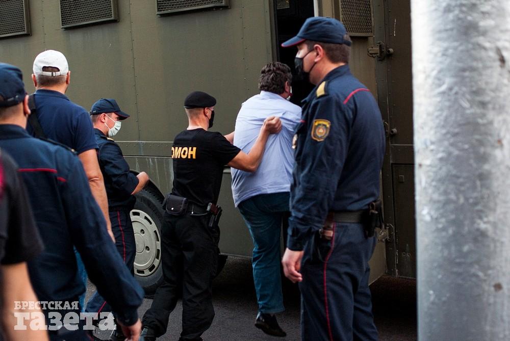 Акция протеста в Бресте 14 июля. Фото: , "Брестская газета"