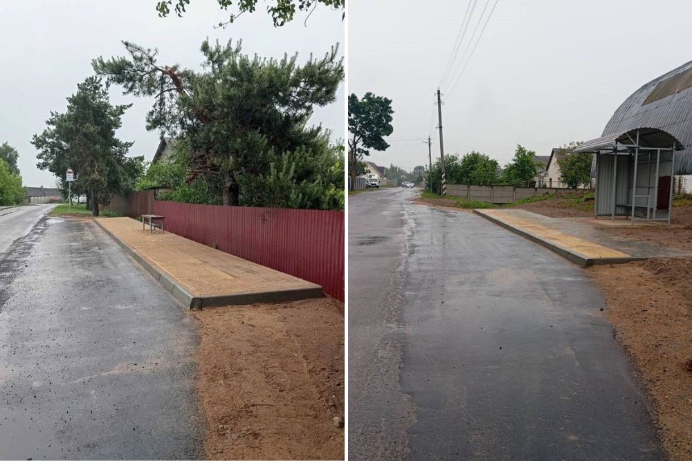 Остановки для транспорта в Ковердяках. Фото: КГК