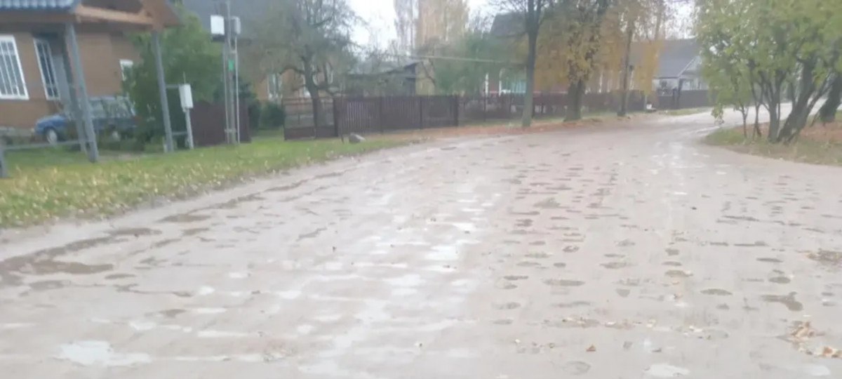 "Убитая" дорога в Слониме