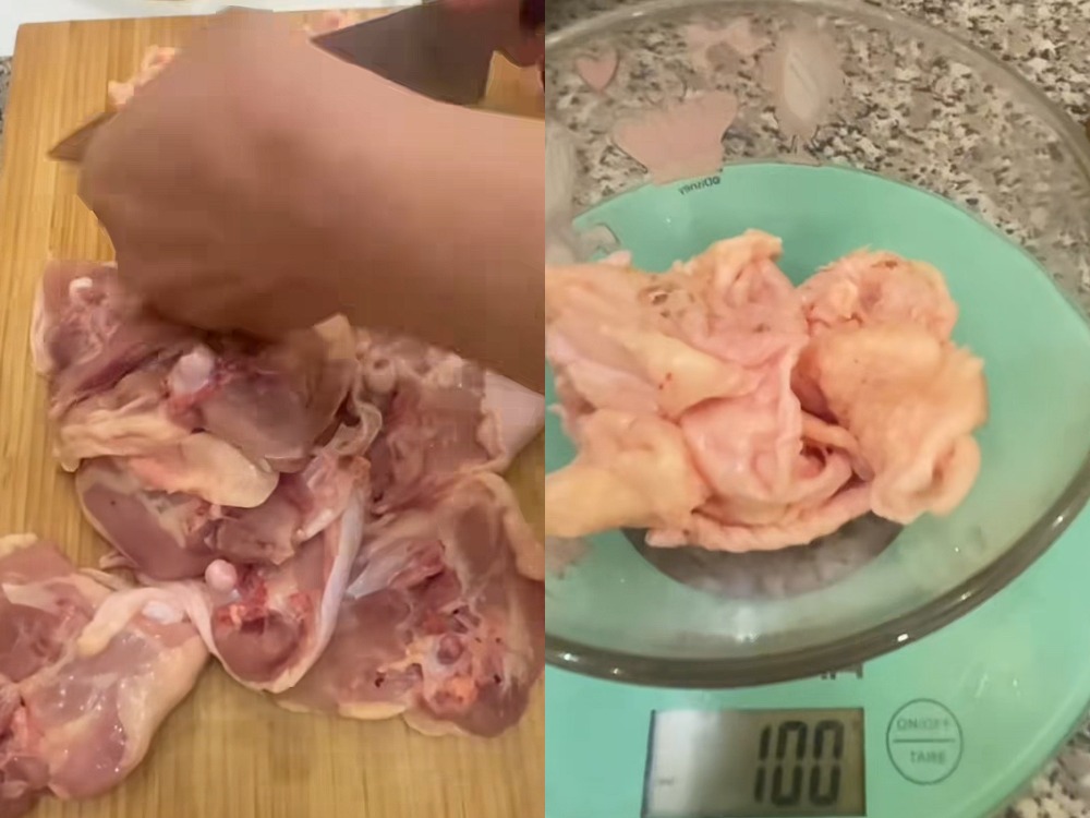 мясо птицы с куриной кожей