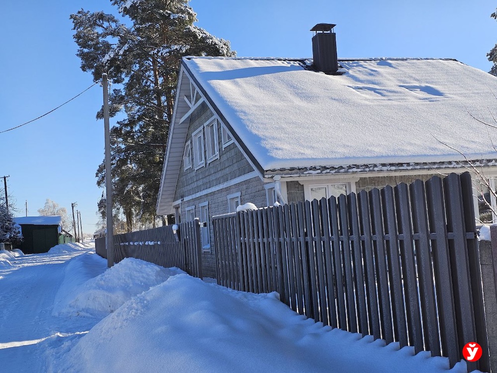 Жилые дома по ул. Ленинской в деревне Ганцевичи Борисовского района.